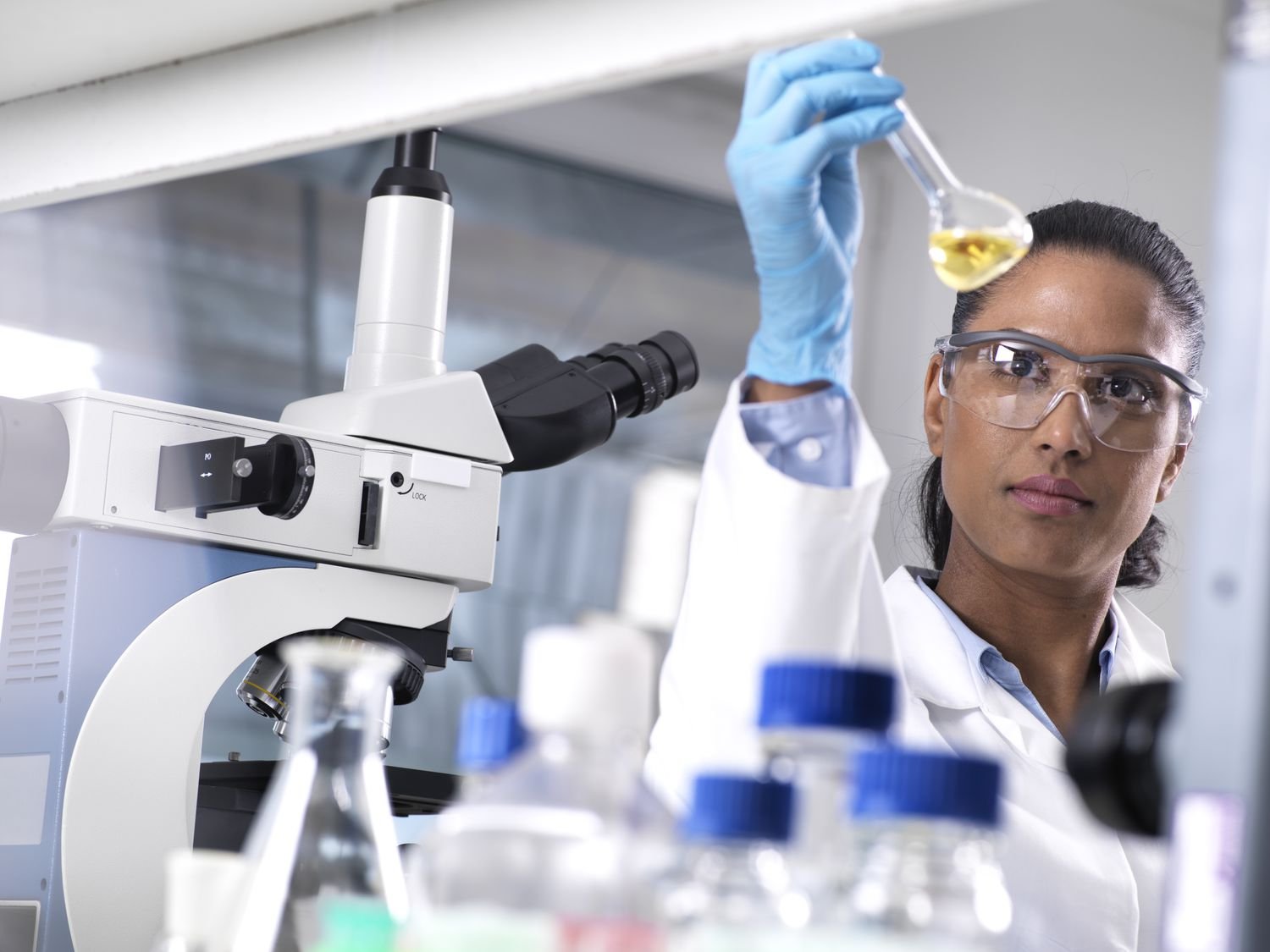 biotech female scientist