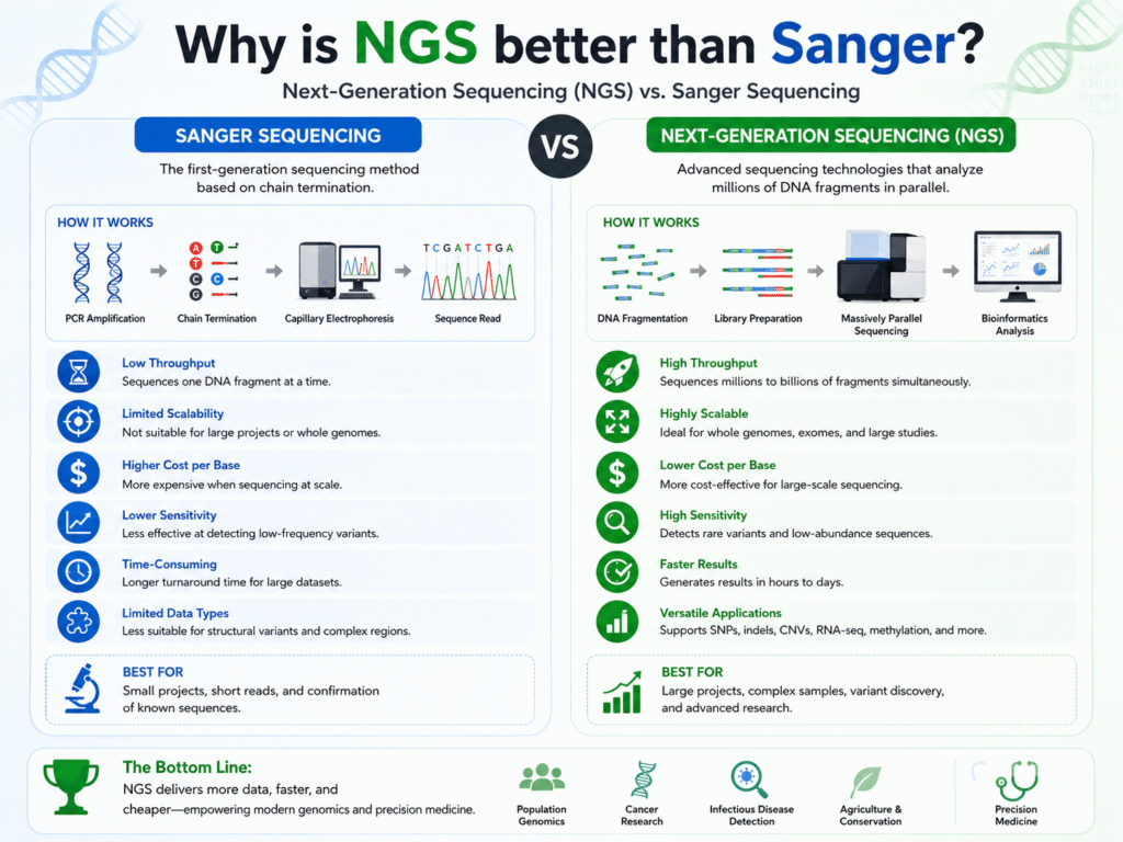 Why is NGS better than Sanger