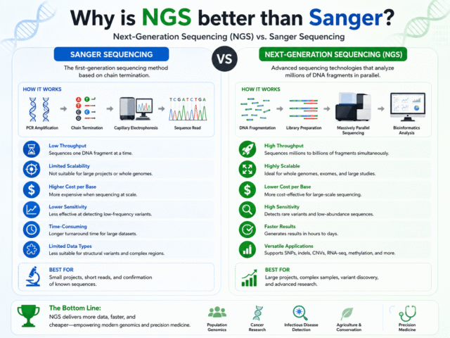 Why is NGS better than Sanger?